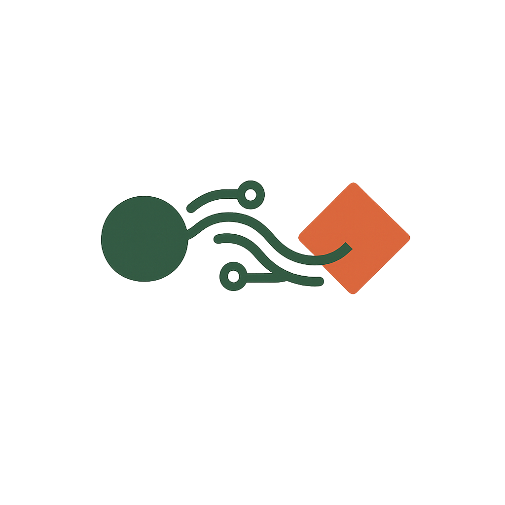 Símbolo abstracto del sitio sobre tecnología informática